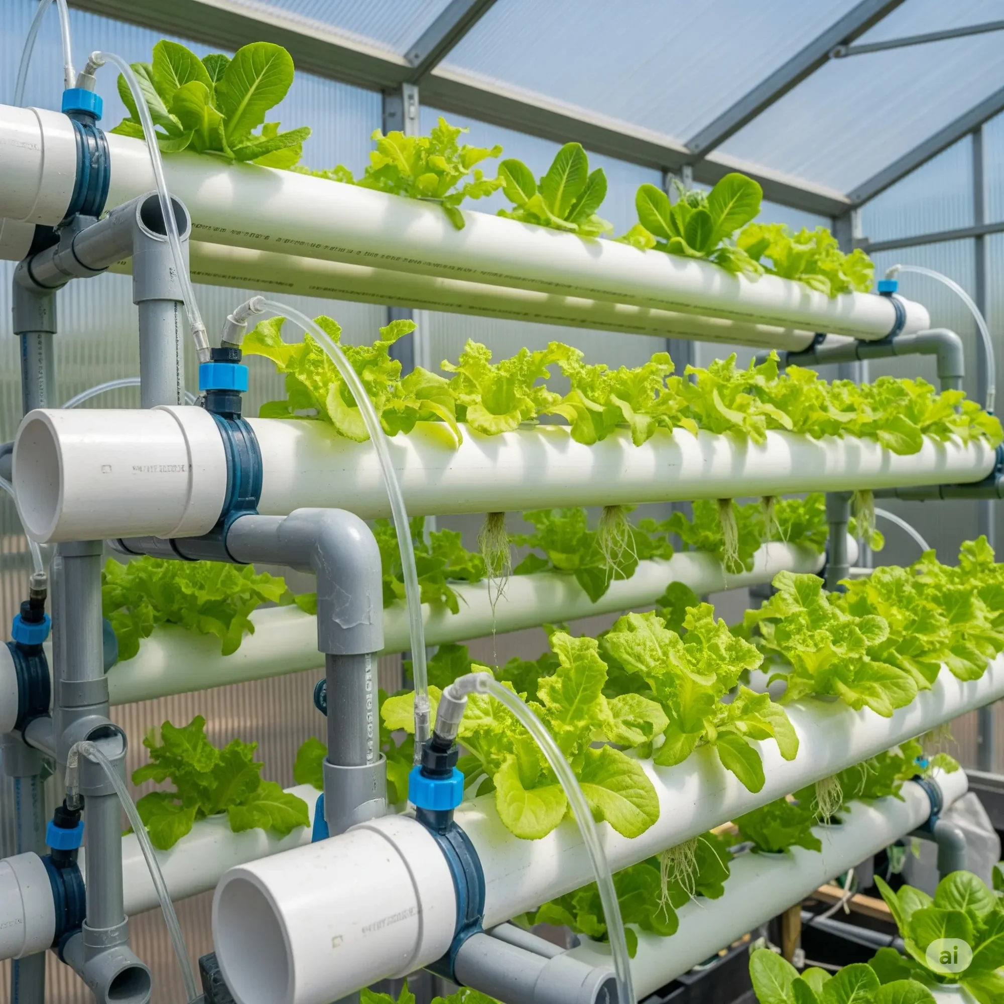 Hydroponics system using recycled material